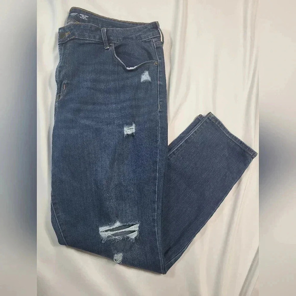 Old Navy, Power Slim, Straight Leg Blue Jeans. - Picture 1 of 9